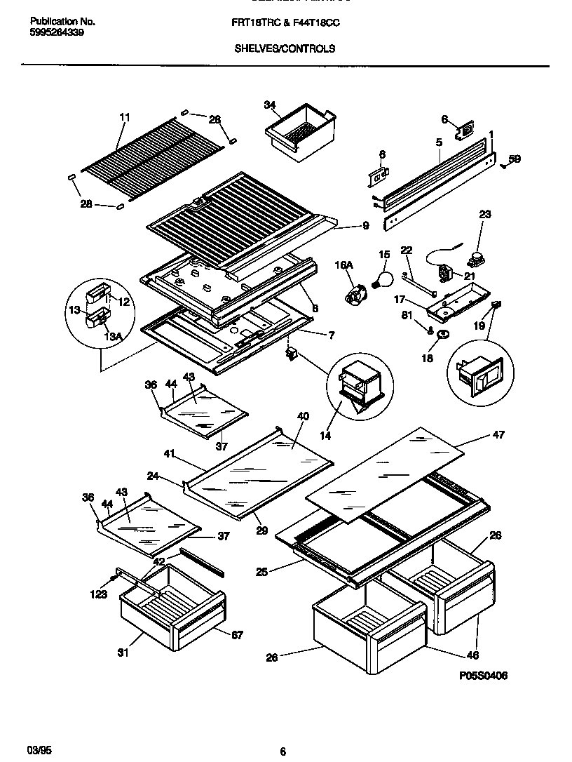 Shelves/controls