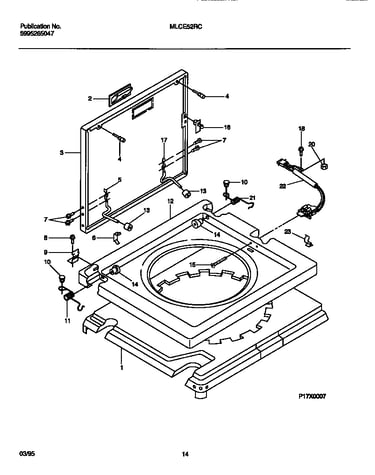 Washer-top panel