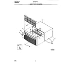 White-Westinghouse WAC053T7A2 cabinet front and wrapper diagram