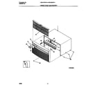 White-Westinghouse WAC083W7A1 cabinet front and wrapper diagram