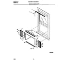 White-Westinghouse WAC073W7A1 window mounting parts diagram