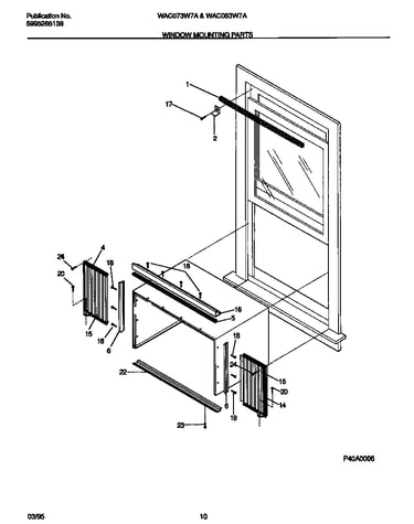 Window mounting parts