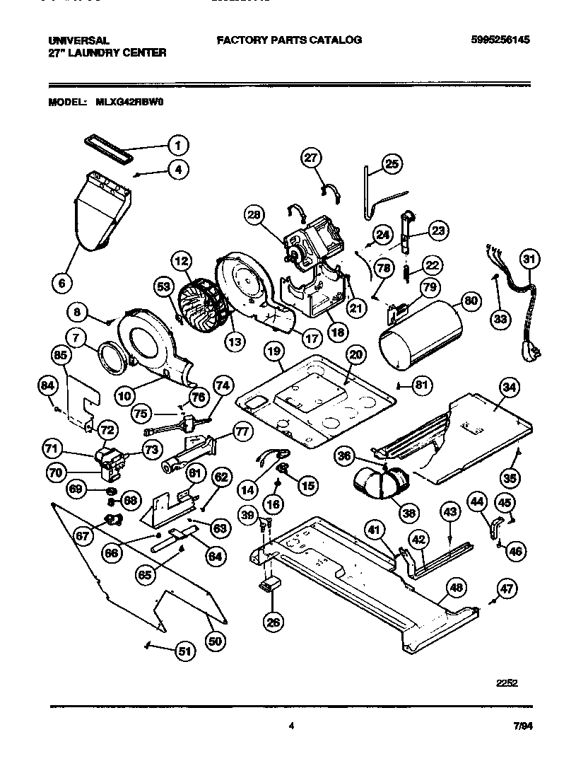 Dryer-motor, blower, belt