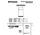 Universal/Multiflex (Frigidaire) MRT19TNBW2 cover page diagram