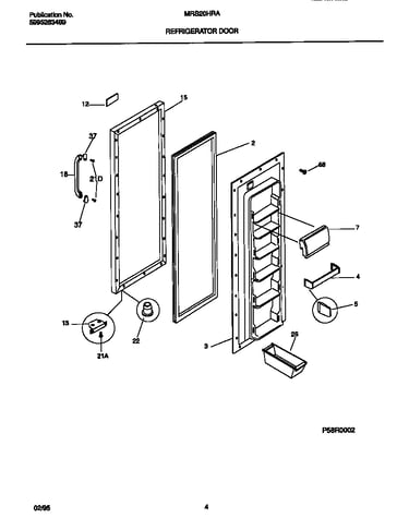 Refrigerator door