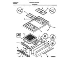 Universal/Multiflex (Frigidaire) MGF345BBWB top/drawer diagram