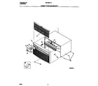 White-Westinghouse WAC086T7A2 cabinet front and wrapper diagram
