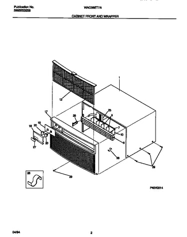 Cabinet front and wrapper
