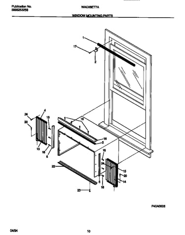 Window mounting parts