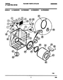 Cabinet, drum, heater assembly