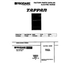 Tappan TEF362BBBA cover diagram