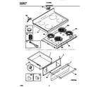 Tappan TEF362BBBA top/drawer diagram