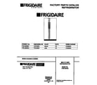 Frigidaire FRS19BRBD1 front cover diagram