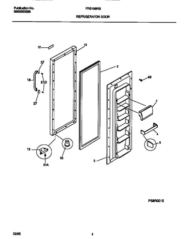 Refrigerator door