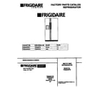 Frigidaire FRS24WPBD1 front cover diagram