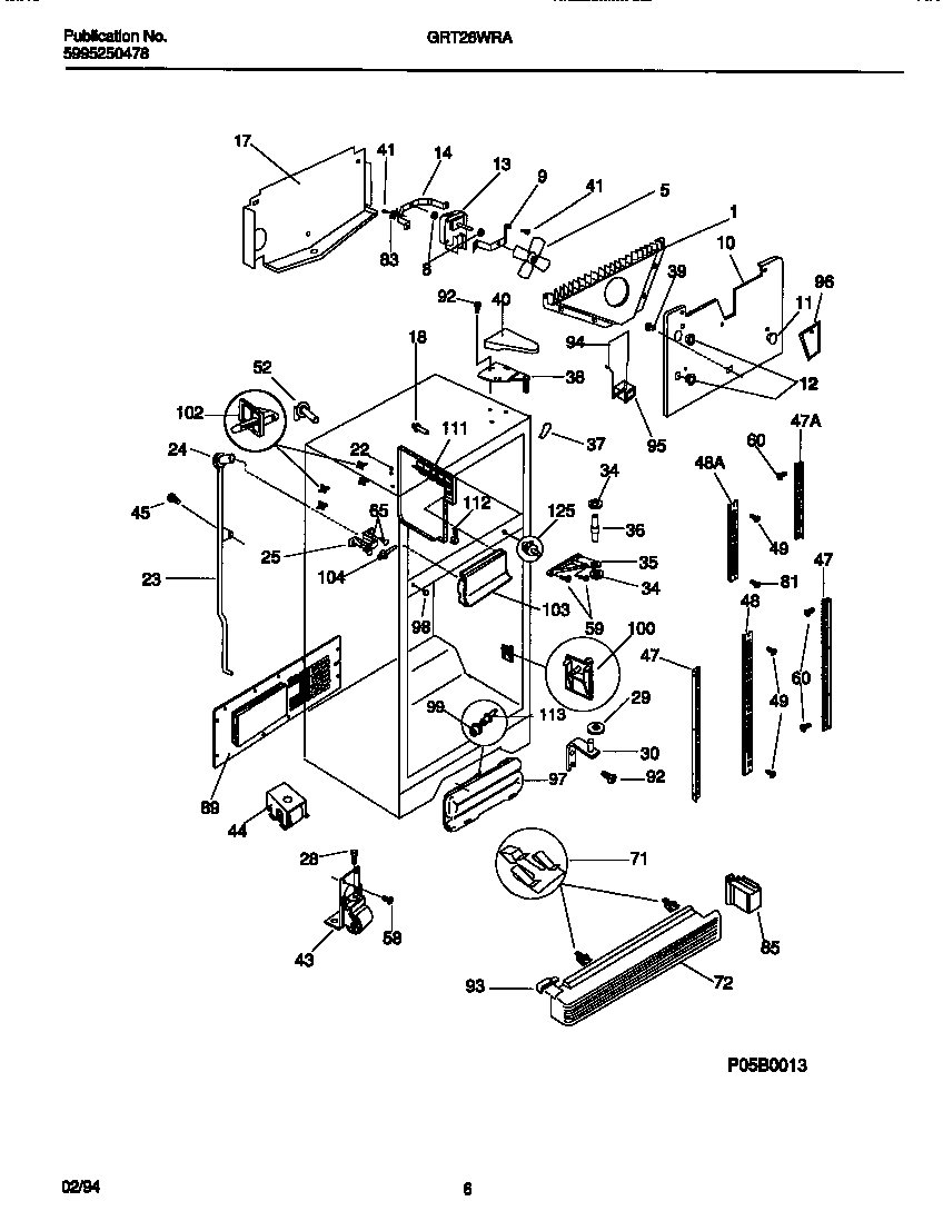 Cabinet w/fan assembly