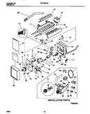 Ice maker components and installation parts