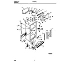Frigidaire FRT24PRAW2 cabinet w/ fan assembly diagram