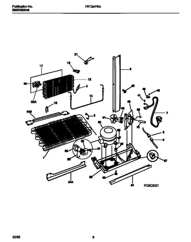 Compressor, condenser, evaporator