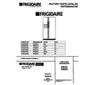 Frigidaire FRS22XHAD2 front cover diagram