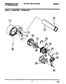 Motor, fan housing, exhaust duct