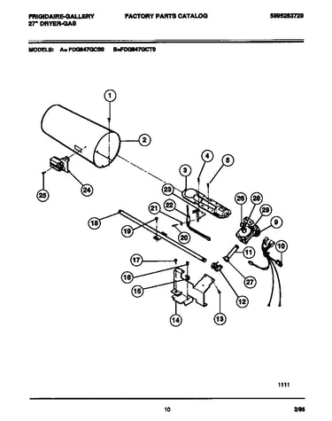 Gas valve, burner assembly, sensor