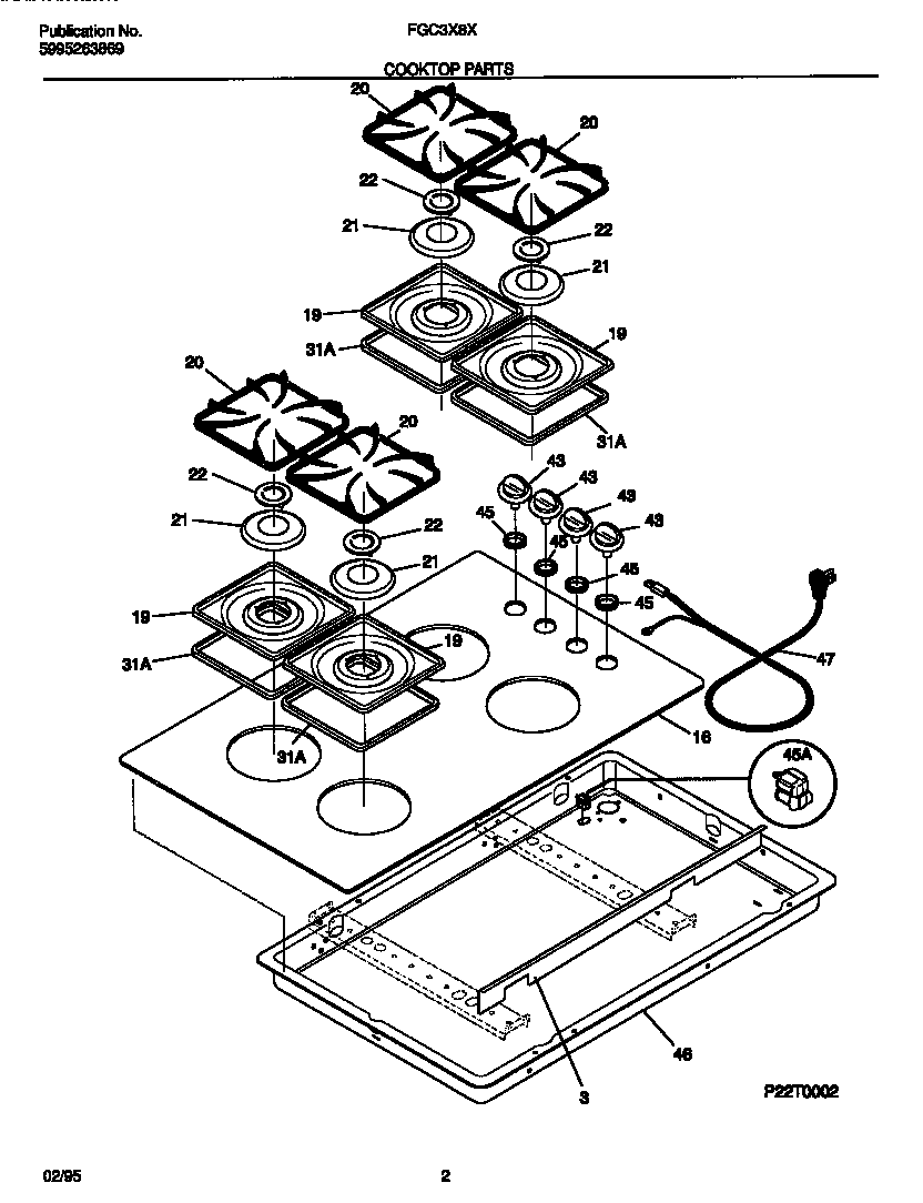 Cooktop parts