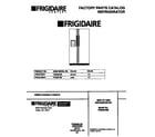 Frigidaire FRS22VSBW1 front cover diagram
