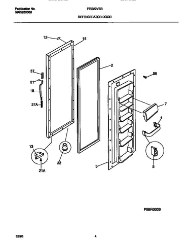 Refrigerator door