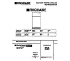 Frigidaire FRT18PRCW0 cover page diagram