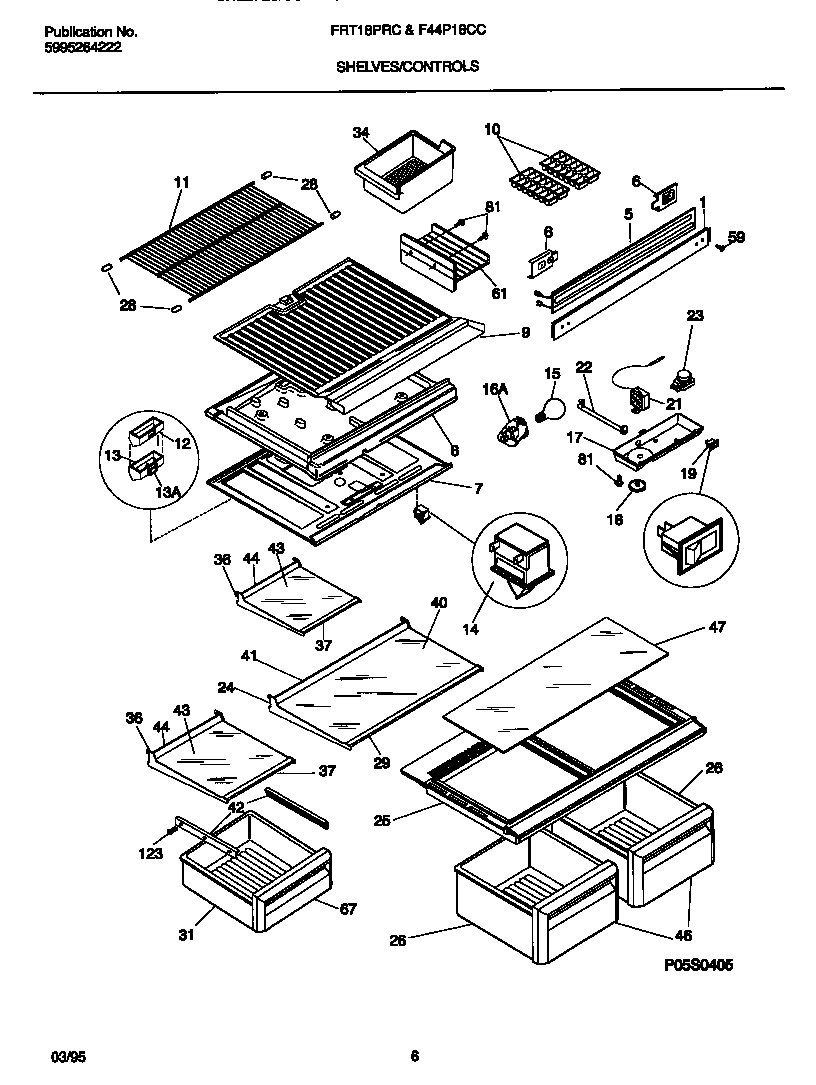 Shelves/controls