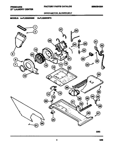 Dryer-motor, blower, belt