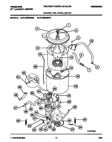 Washer, tub, hoses, motor