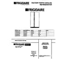 Frigidaire F45QR20CW0 front cover diagram