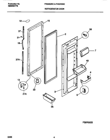 Refrigerator door