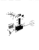 Evaporator, fan assembly