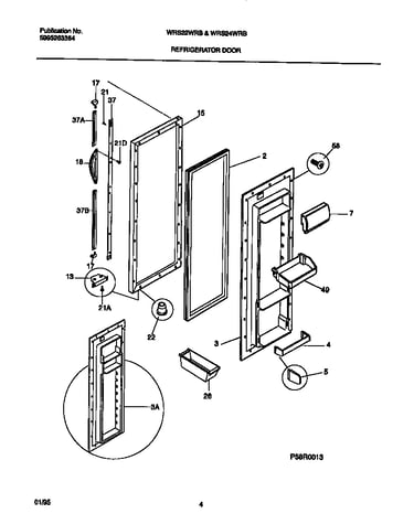Refrigerator door