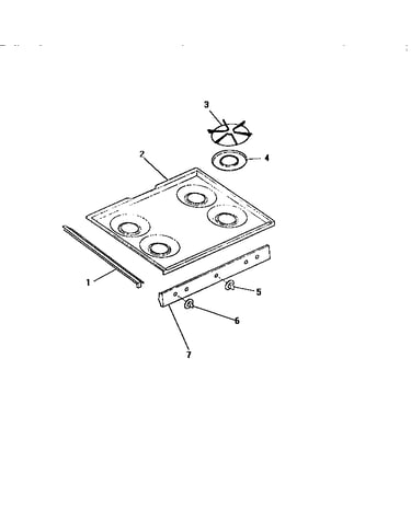 Cooktop, knobs