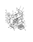 Interior oven, panels, frame