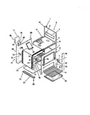 Interior oven, panels, frame