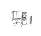 Frigidaire A5LECDD2 window mounting parts("slider model) diagram