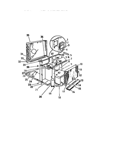Evaporator, condenser ("cc" cabinet models)
