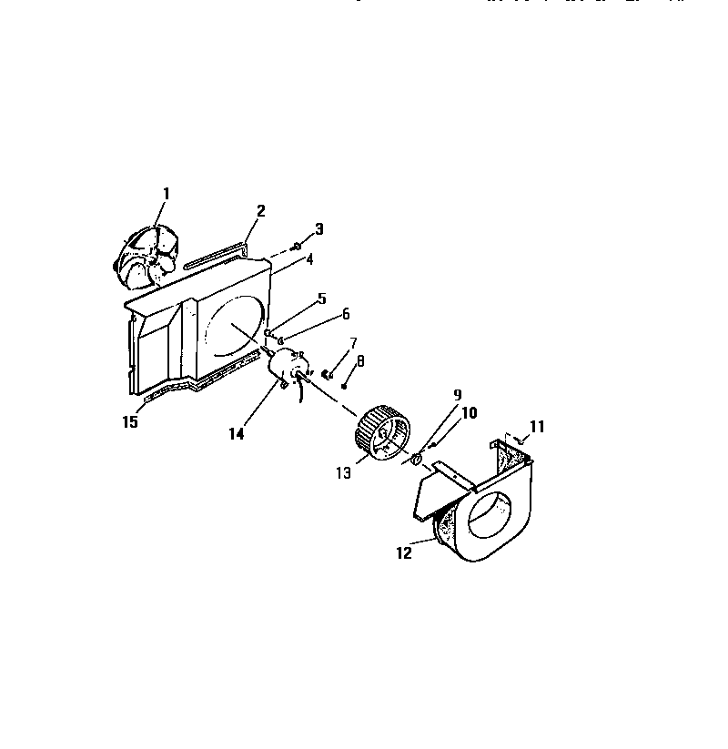 Shroud, blower motor ("cc" cabinet models)