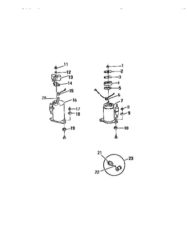 Compressor ("dd" cabinet models)