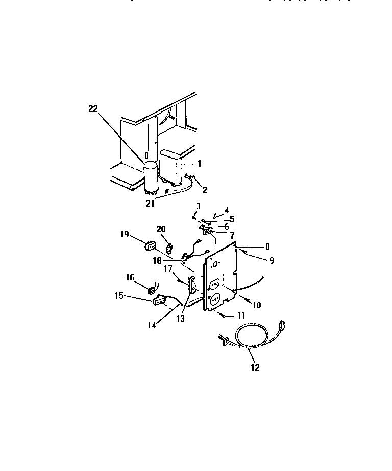 CONTROLS, CAPACITORS ("B" CABINET MODELS)