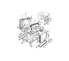 Frigidaire A2238D2 evaporator, condenser ("b" cabinet models) diagram
