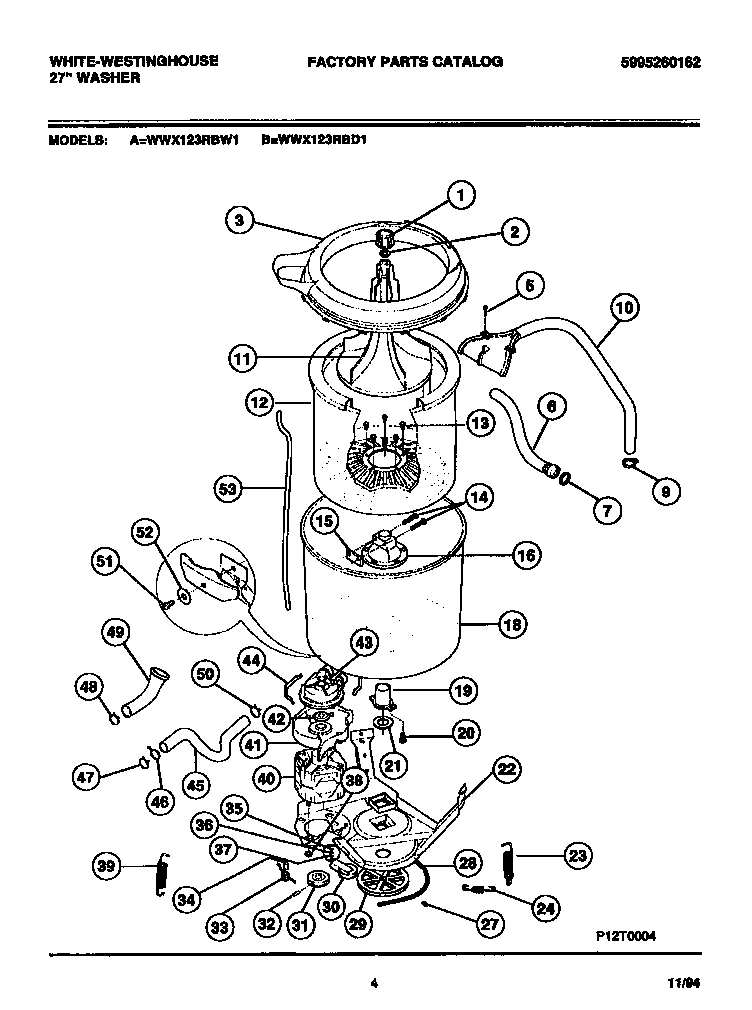 TUBS, HOSES, MOTOR