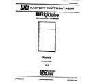 Frigidaire FPCE21TNL1 cover page diagram
