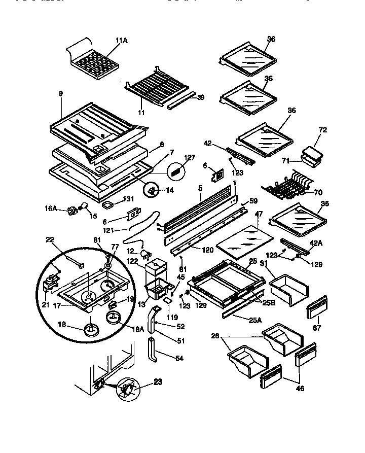 SHELVES