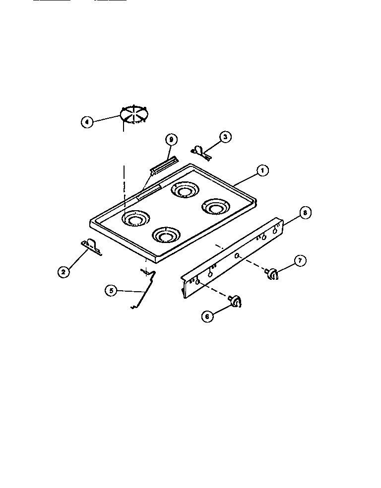 MAIN TOP, CONTROL PANEL